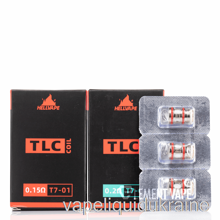 Vape Liquid Ukraine Hellvape TLC Replacement Coils 0.15ohm T7-01 Coils